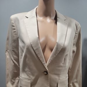 Beige Jacket Ann Taylor SZ 12
